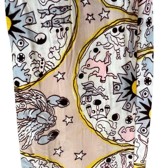 Vintage Zodiac Astrology Novelty Print Scarf - Picture 2 of 7